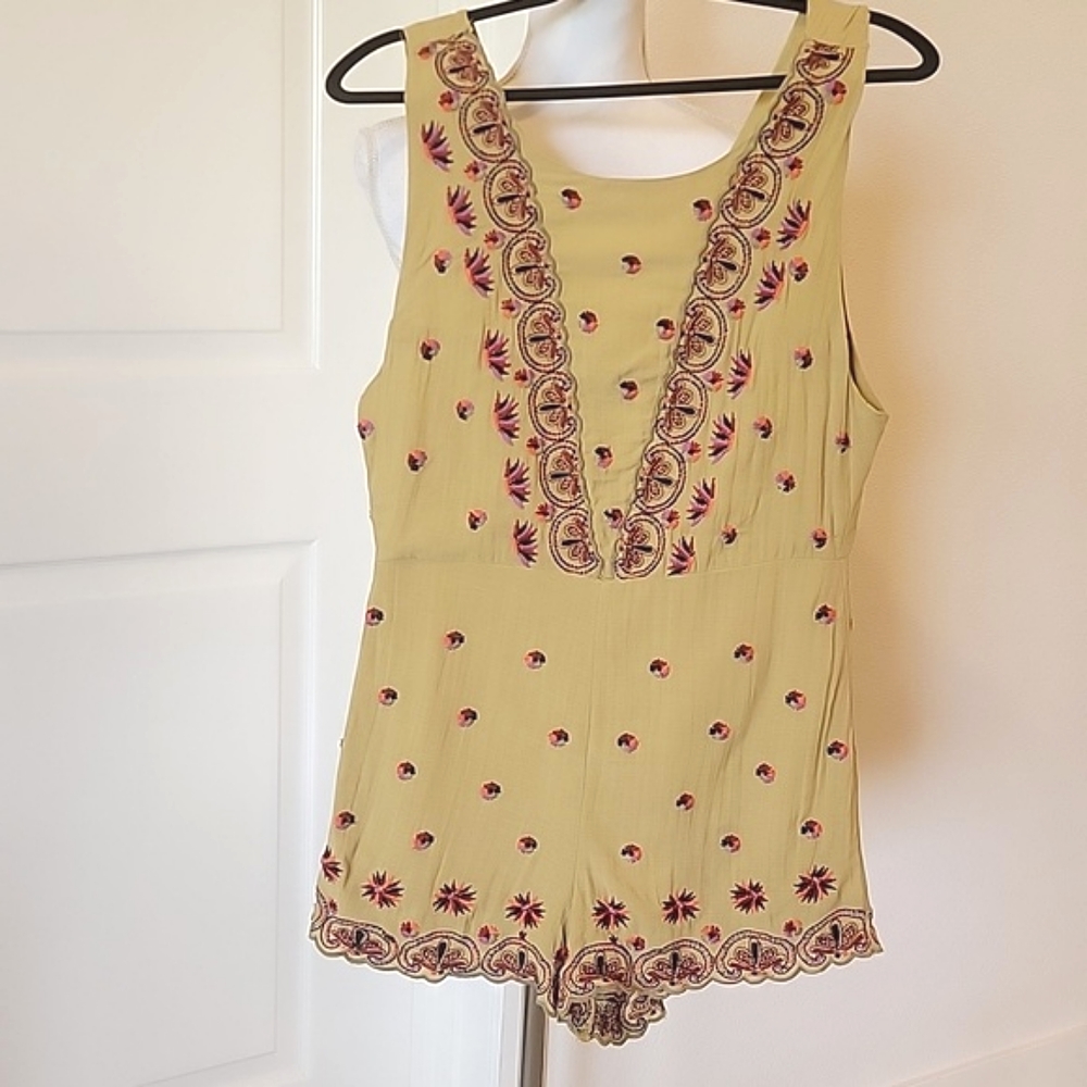 🍃 Free People womens romber jumpsuit Sz 6